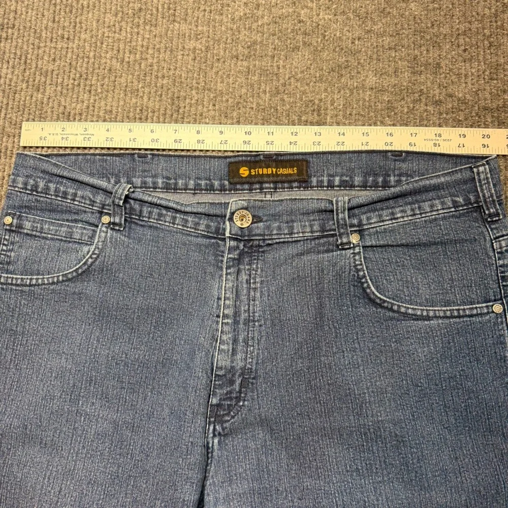 Sturdy Casuals‎ Mens 44 Straight Leg Jeans Medium Wash Rugged Workwear Denim